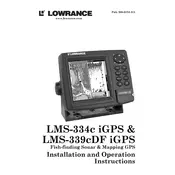 Lowrance LMS-33CDF iGPSA Fish Finder manual cover