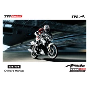 TVS Apache RTR 180 Motorcycle manual cover