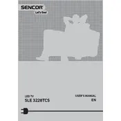 Sencor SLE 3228TCS Television manual cover