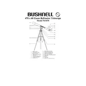 Bushnell 789470 Telescope manual cover