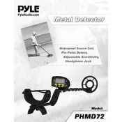 Pyle PHMD72 Metal Detector manual cover