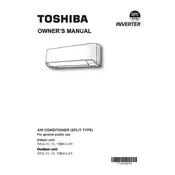 Toshiba RAS-10BKV-A1 Air Conditioner manual cover