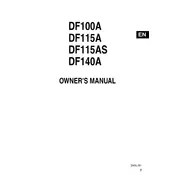 Suzuki DF100A 2016 Outboard Engine manual cover