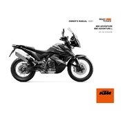 KTM Adventure 890 2021 Motorcycle manual cover