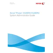 Xerox Phaser 3320DN Printer manual cover