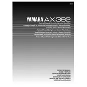 Yamaha AX-392 Amplifier manual cover