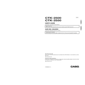 Casio CTK2500 Keyboard manual cover