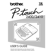 Brother P-touch PT-2400 manual cover