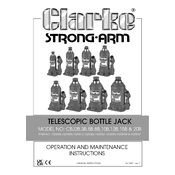 Clarke 7620006 CBJ2B 2 Tonne Telescopic Bottle Jack manual cover