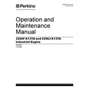 Perkins 2206F-E13TA Engine manual cover