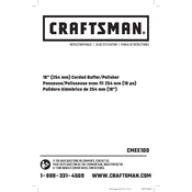 Craftsman CMEE100 Polisher manual cover