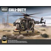 Mega Construx Mattel Call of Duty Special Ops Copter GCP11 Construction Set manual cover