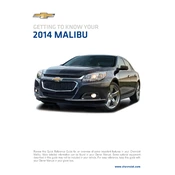 Chevrolet Malibu 2014 manual cover