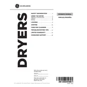 GE GTD72EBSNWS Dryer manual cover