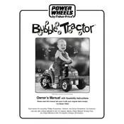 Power Wheels Mattel Bubble Tractor 75320 Toy manual cover