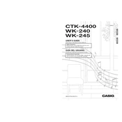 Casio CTK4400 Keyboard manual cover