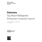 Kenmore 60519 111.6120 Refrigerator manual cover