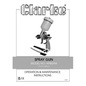 Clarke 3082110 AP8GFM Spray Gun manual cover