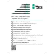 Wera Click-Torque X 1 Wrench manual cover