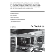 De Dietrich DHG7501X Hood manual cover