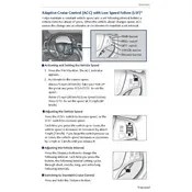 Acura TLX Adaptive Cruise Control with Low-Speed Follow 2016 Sedan manual cover