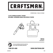 Craftsman CMXGAAMR27AV Blower manual cover