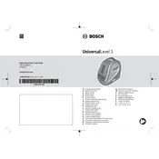 Bosch UniversalLevel 3 Laser manual cover