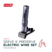 Dash DEWS100 Serve & Preserve Electric Wine Set manual cover