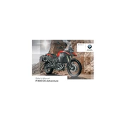 BMW F 800 GS Adventure 2011 Motorcycle manual cover