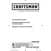 Craftsman CMXEVBE17585 Vacuum manual cover