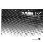 Yamaha T-7 Tuner manual cover