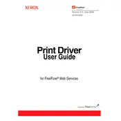 Xerox FreeFlow Web Services Print Driver Ver.5.0 Software manual cover