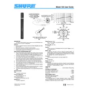 Shure 27B3096 16A Microphone manual cover