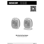 Sencor SFH 7017WH Fan manual cover