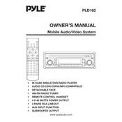 Pyle PLD162 MP3 Player manual cover