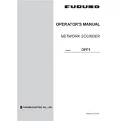 Furuno DFF1 Sounder manual cover