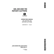 John Deere 509 Cutter manual cover