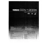 Yamaha CDV-1200K Disc Player manual cover