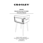 Crosley CR6233E Turntable manual cover