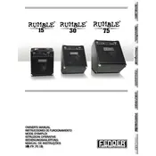 Fender Rumble 15 2315300020 Amplifier manual cover