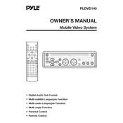 Pyle PLDVD140 CD Player manual cover