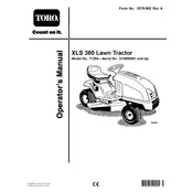 Toro Wheel Horse XLS 380 71254 Tractor manual cover