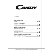 Candy FCS 100 X E manual cover