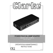 Clarke 6487075 CLIPPJS Power Pack Jump Starter manual cover