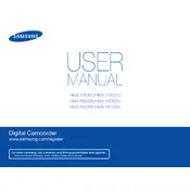 Samsung HMX-F80BN Camcorder manual cover