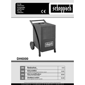 Scheppach DH6000 5906501901 Dehumidifier manual cover