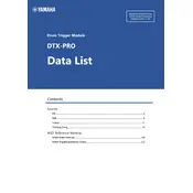 Yamaha DTX-PRO Module manual cover