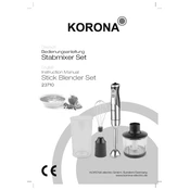 Korona 23710 Blender manual cover