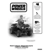 Power Wheels Mattel Kawasaki Brute Force CDD20 Toy manual cover