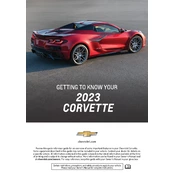 Chevrolet Corvette 2023 manual cover